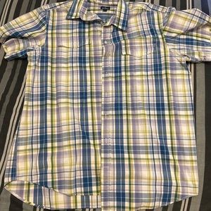 Mens old navy button down short sleeve XL